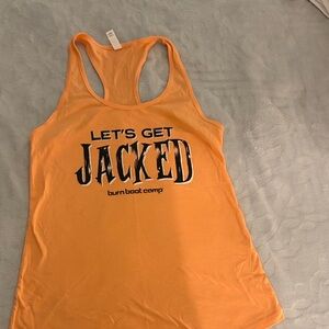 Burn Bootcamp Orange Racerback Tank Top